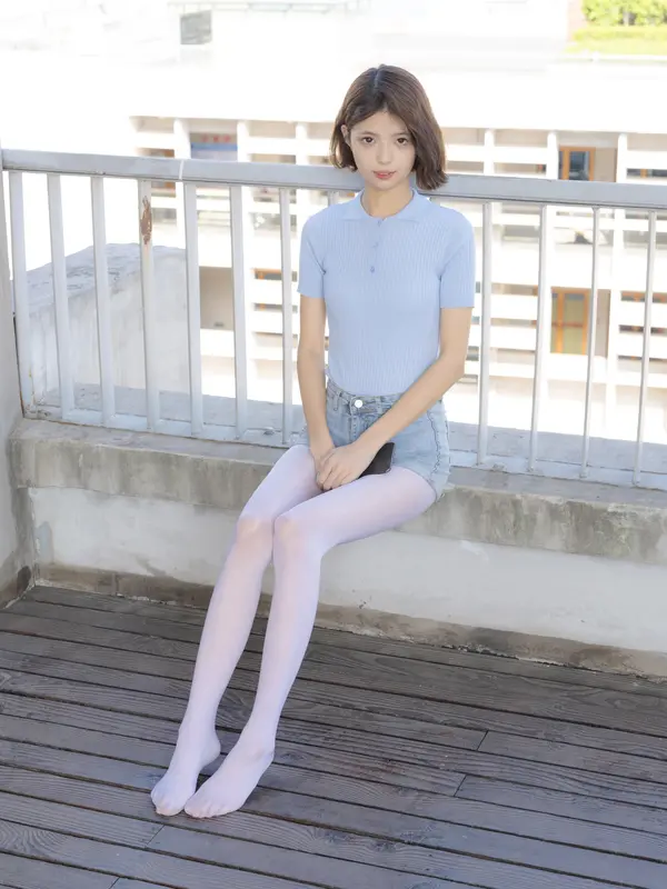 媛媛 试拍 15D超薄白丝 - 森萝财团